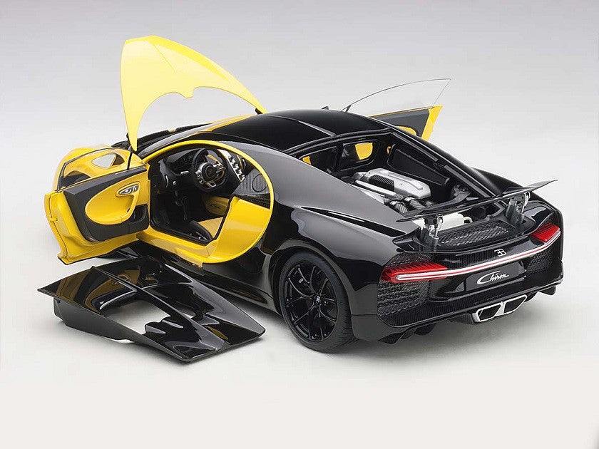 Bugatti Chiron 2017 - MOLSHEIM YELLOW / NOCTURNE BLACK  1/18 AUTOART  70994 Passion Diecast