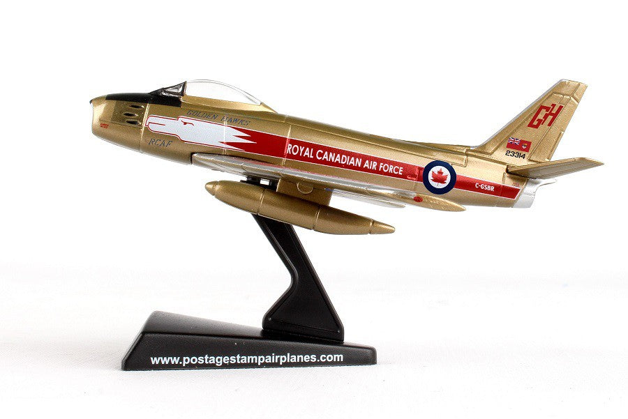 CANADAIR SABRE  RCAF  GOLDEN HAWKS 1/110  POSTAGE STAMP  PS5361-4 Passion Diecast 