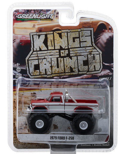 1979 Ford F-250 Monster Truck - Kings of Crunch Series 1  GreenLight 1/64   49010 E  Passion Diecast 
