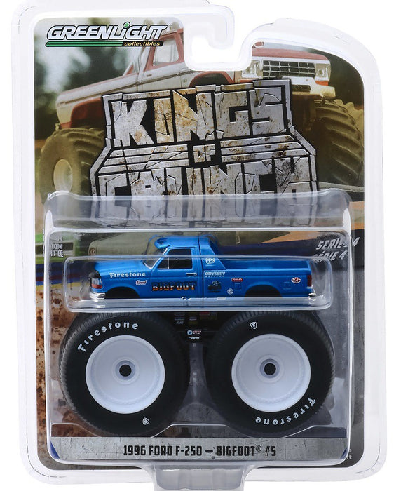 Bigfoot no 5 - 1996 Ford F-250 Monster Truck  Kings of Crunch  serie 4 greenlight   1-64 - 49040 E  Passion Diecast