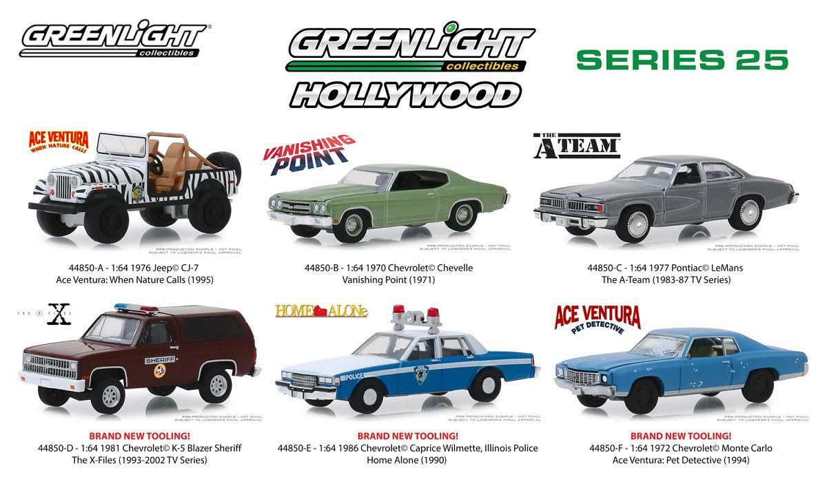 1981 Chevrolet K-5 Blazer Sheriff - The X-Files   -  Hollywood Série 25  1-64  greenlight 44850 D  Passion Diecast
