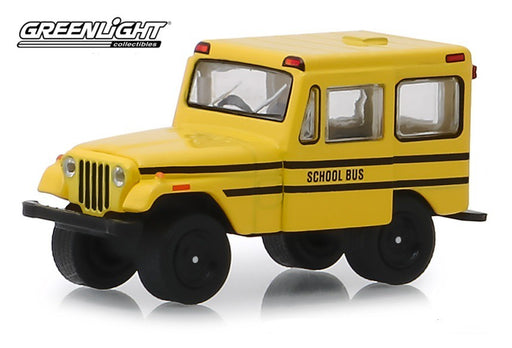 1974 Jeep DJ-5 School Bus (Hobby Exclusive) 1/64 Greenlight 30065 Passion Diecast 