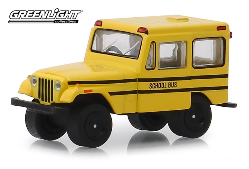 1974 Jeep DJ-5 School Bus (Hobby Exclusive) 1/64 Greenlight 30065 Passion Diecast 