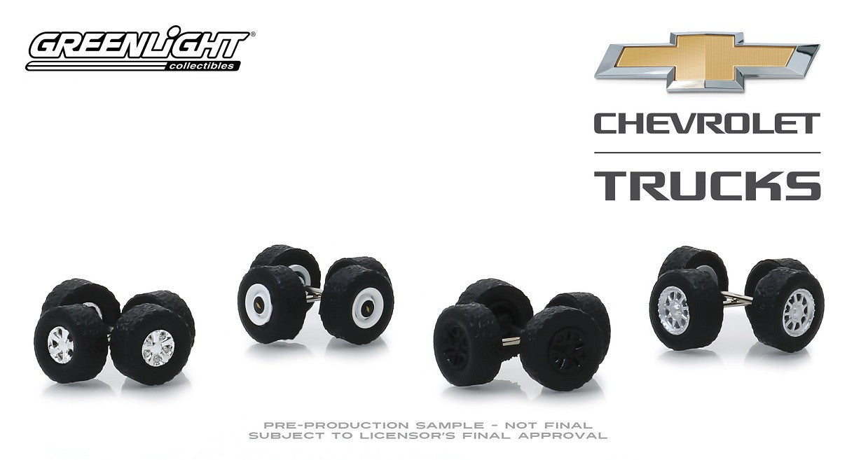 Chevrolet Trucks  Wheel & Tire Pack  (Hobby Exclusive)  1/64 Greenlingt 16030 A  Passion Diecast 