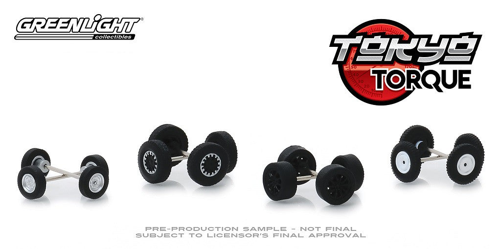 Tokyo Torque 2   Wheel & Tire Pack   1/64 Greenlingt 16030 C  Passion Diecast 