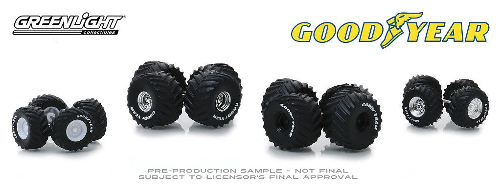 Kings of Crunch Goodyear  Wheel & Tire Pack 1/64 Greenlingt 16030 B Passion Diecast 
