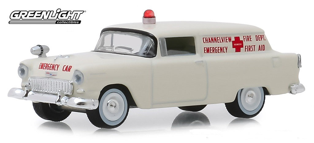 1955 Chevrolet Sedan Delivery  Channelview, Texas Fire Department -  (Hobby Exclusive) 1/64 Greenlight 30071 Passion Diecast 