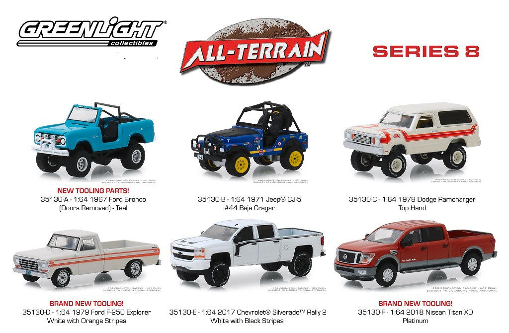 Nissan Titan XD Platinum 2018   All-Terrain Series 8   1-64 greenlight 35130 F  Passion Diecast