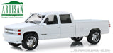 1997 Chevrolet Silverado 3500 Crew Cab in Olympic White Greenlight 1/18  19072 Passion Diecast 