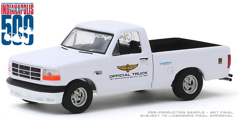 1994 Ford F-150 Lightning - 78th Annual Indianapolis 500  Official Truck - Hobby  Exclusive 1/64 Greenlight 30103 Passion D
