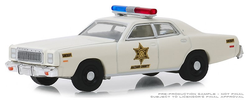 1977 Plymouith Fury - Hazzard County Sherif -  Duke of Hazzard   (Hobby Exclusive) 1/64 Greenlight 30110  Passion Diecast 