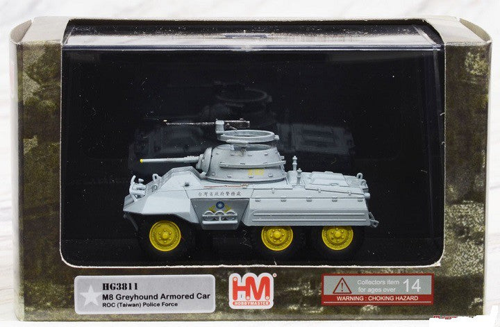 M8 Greyhound   Armored Car Taiwan Police Force, Hobby Master 1/72  HG3811 Passion Diecast 