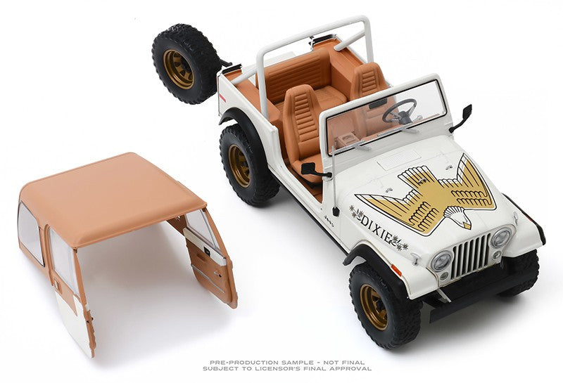 Daisy Duke 1979 Jeep CJ-7 Golden Eagle "Dixie"    The Dukes of Hazzard (TV Series)  Greenlight 1/18  19065 Passion Diecast 