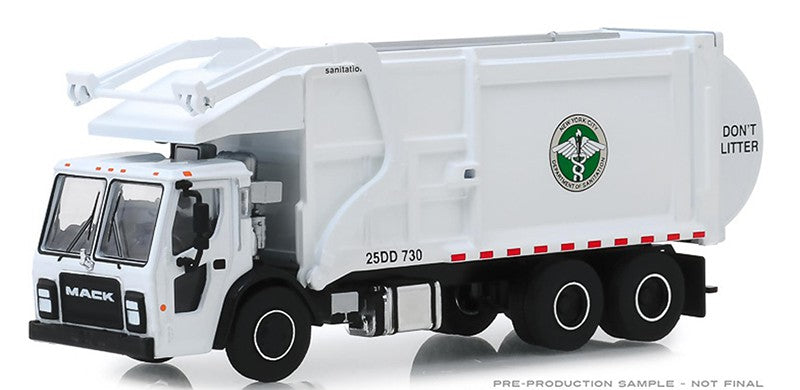 New York City Dept. of Sanitation (DSNY) - 2019 Mack Refuse -  SD Trucks 8 - Greenlight  1.64 - 45080 C - Passion Diecast 