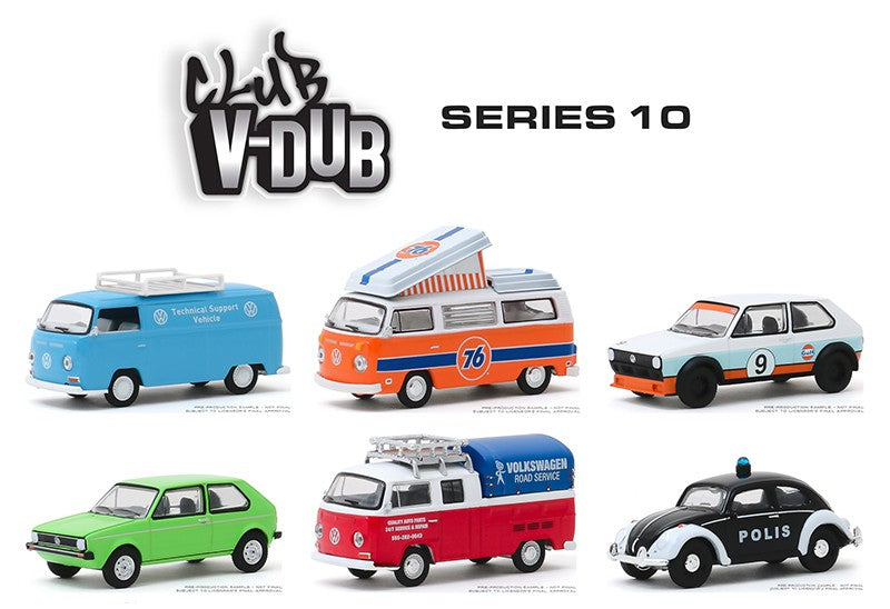1974 Volkswagen Golf  - Gulf Oil no 9  -  Club Vee-Dub 10 - Greenlight 1/64 - 29980 C - PASSION DIECAST  