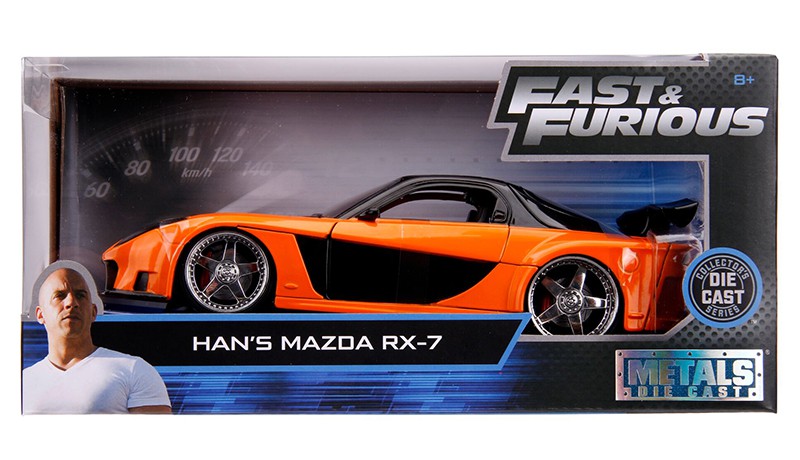 Han's Mazda RX-7 - The Fast and the Furious -  Jada 1/24 - 30732  -  Passion Diecast
