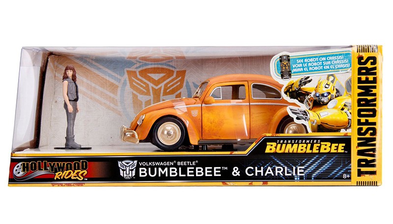 1971 Volkswagen Beetle and Charlie Figure – Transformers Bumblebee -  Jada 1/24 - 30114 -  Passion Diecast