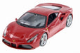Ferrari 488 GTB Red -  Bburago 1/24 - 26013 -RD - Passion Diecast 