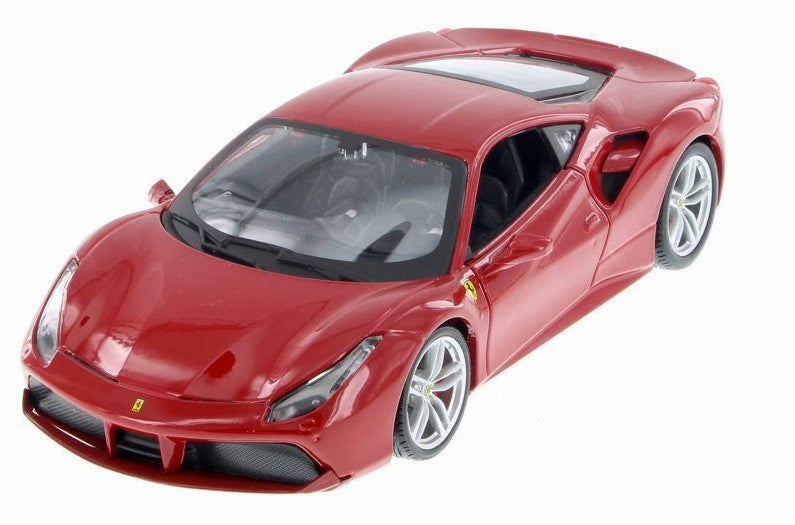 Ferrari 488 GTB Red -  Bburago 1/24 - 26013 -RD - Passion Diecast 