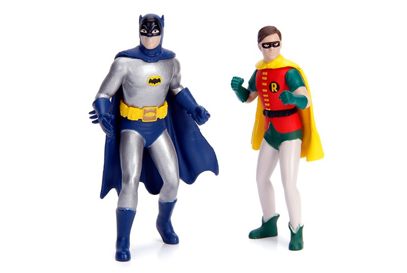 1966 Classic  Batmobile with Lights   Includes  Batman and Robin Figures  -   Jada 1/18-  98625 Passion Diecast