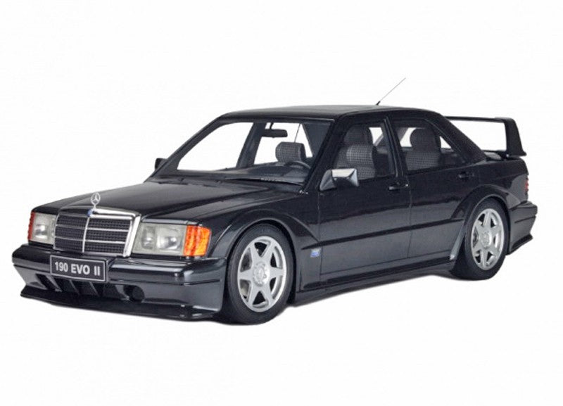 Mercedes Benz 190 E EVO2 1990 black  -  Solido  1/18 - S1801001  -   Passion Diecast 