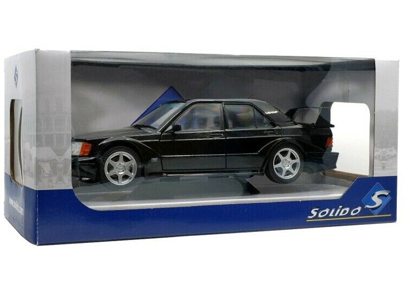Mercedes Benz 190 E EVO2 1990 black  -  Solido  1/18 - S1801001  -   Passion Diecast 