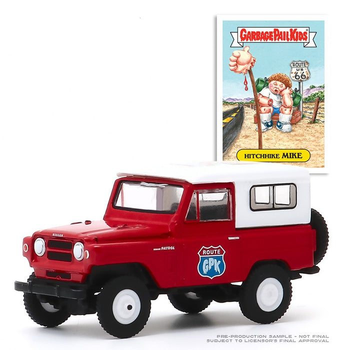 Hitchhike Mike - 1965 Nissan Patrol - Garbage Pail Kids Series 2,   1-64 greenlight - 54030 C  - Passion Diecast