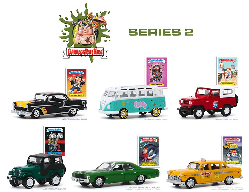 Frye Day - 1970 Jeep CJ-5 - Garbage Pail Kids Series 2,   1-64 greenlight - 54030 D  - Passion Diecast