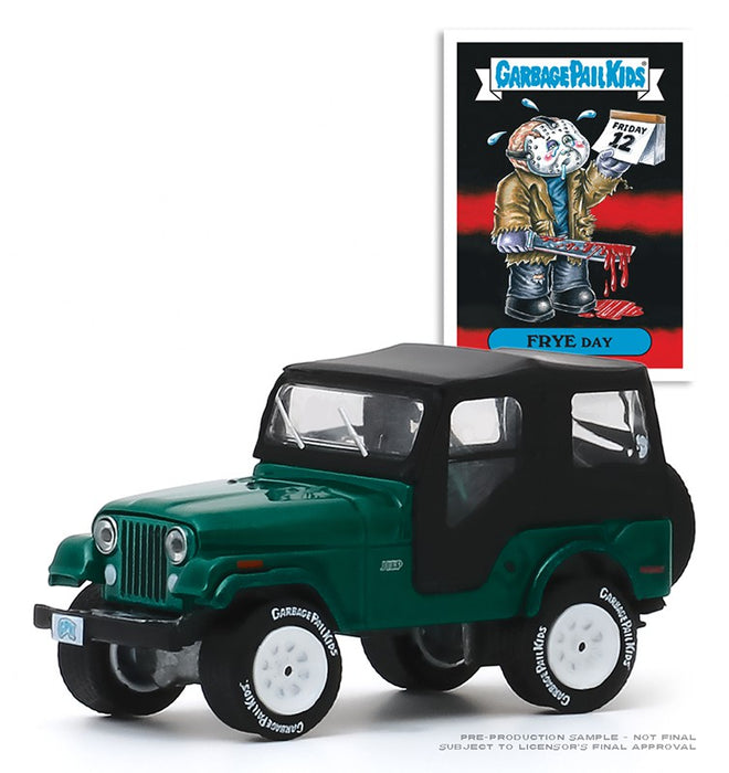 Frye Day - 1970 Jeep CJ-5 - Garbage Pail Kids Series 2,   1-64 greenlight - 54030 D  - Passion Diecast