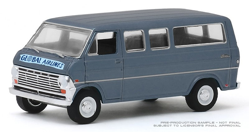 1969 Ford Club Wagon - Global Airlines -  (Hobby Exclusive) 1/64 Greenlight - 30129 -  Passion Diecast 