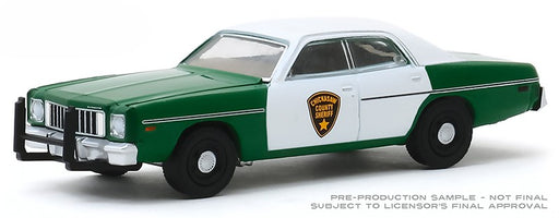 1975 Plymouth Fury - Chickasaw County Sheriff   -  (Hobby Exclusive) 1/64 Greenlight - 30141 - Passion Diecast 