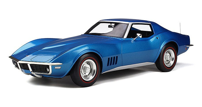 Chevrolet Corvette C3 1968  – Le Mans Blue - GT SPIRIT  1/12 -  GT255 -  Passion Diecast 