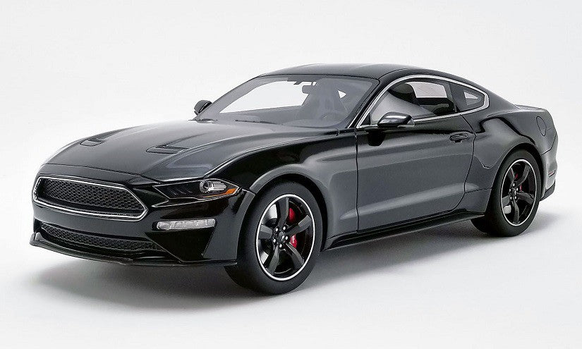 FORD MUSTANG BULLITT 2019 Shadow Black - GT SPIRIT 1/18 -  US017 B - Passion Diecast 