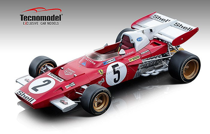 1971 Ferrari 312 B2, German GP, Mario Andretti - Tecnomodel 1/18 - TM18-121A - Passion Diecast 