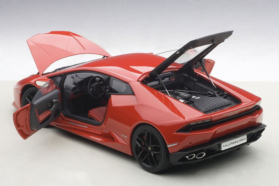 LAMBORGHINI HURACÁN LP610-4 (ROSSO MARS/RED METALLIC) 2014  - Autoart 1/18 -74601 - Passion Diecast 