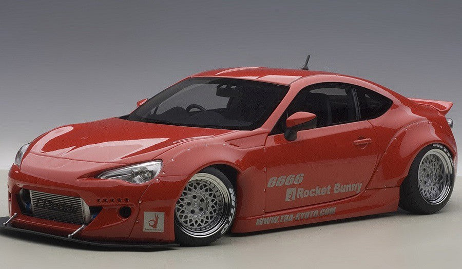 ROCKET BUNNY TOYOTA 86 (RED/SILVER WHEELS)- Autoart  1/18 - 78757 - Passion Diecast 