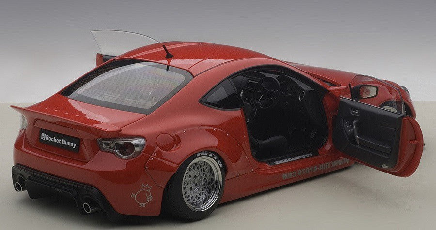 ROCKET BUNNY TOYOTA 86 (RED/SILVER WHEELS)- Autoart  1/18 - 78757 - Passion Diecast 