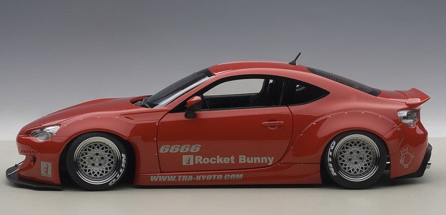 ROCKET BUNNY TOYOTA 86 (RED/SILVER WHEELS)- Autoart  1/18 - 78757 - Passion Diecast 