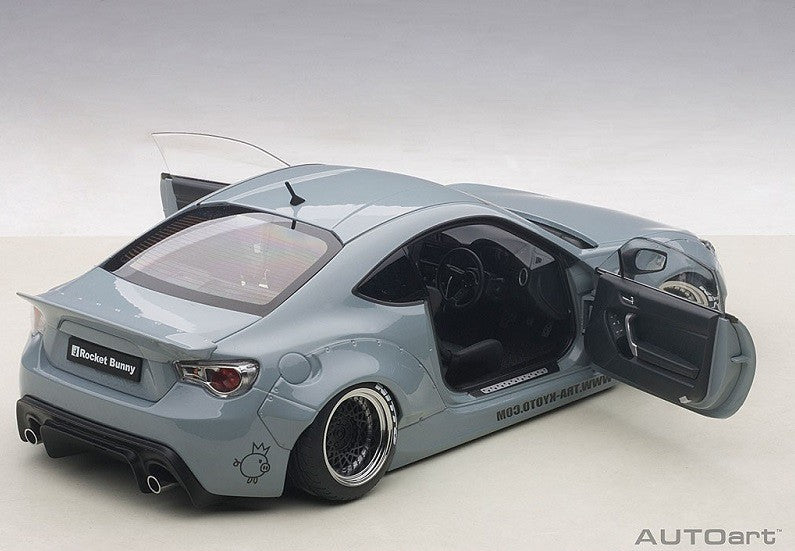 ROCKET BUNNY TOYOTA 86  CONCRETE GREY/BLACK WHEELS - Autoart  1/18 - 78759 - Passion Diecast 