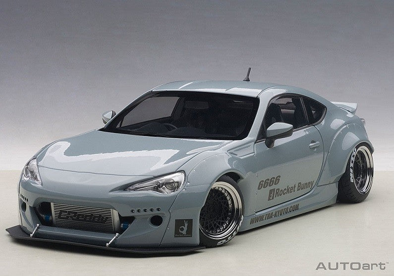 ROCKET BUNNY TOYOTA 86  CONCRETE GREY/BLACK WHEELS - Autoart  1/18 - 78759 - Passion Diecast 
