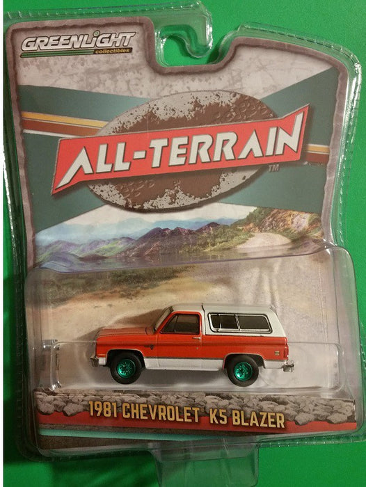 1981 Chevrolet K5 Blazer Orange  All-Terrain 9, 1-64 greenlight 35150 B