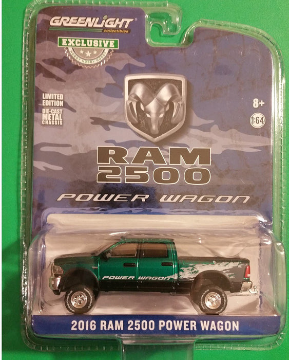 2016 Ram 2500 Power Wagon - Blue Streak Pearlcoat Hobby Exclusive  greenlight 29983 1-64
