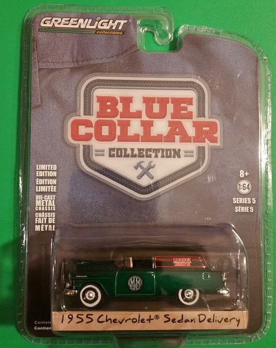 1955 Chevrolet Sedan Delivery - Marvel Mystery Oil Blue Collar  Series 5 Greenlight 35120 A 1/64  Passion Diecast