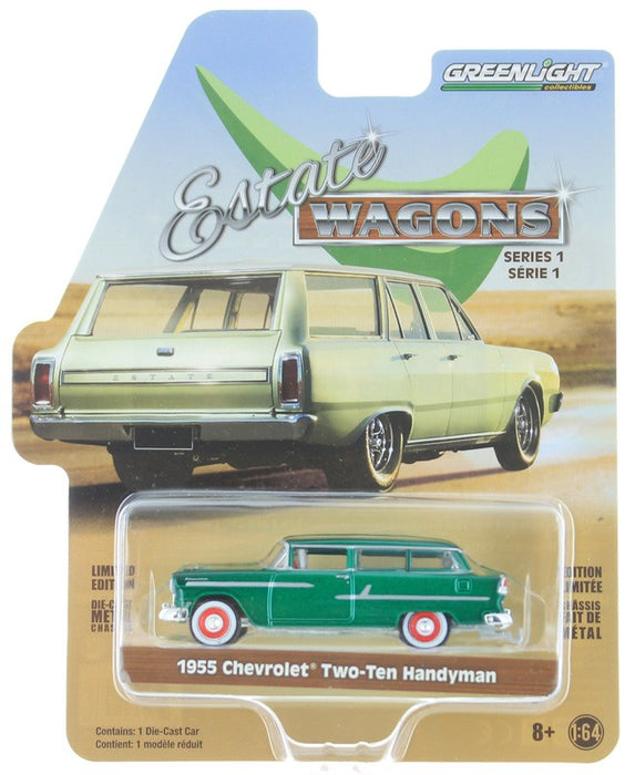 1955 Chevrolet Nomad - Glacier Blue and Shoreline Beige -Estate Wagons  1-  GREEN MACHINE  29910 AGR