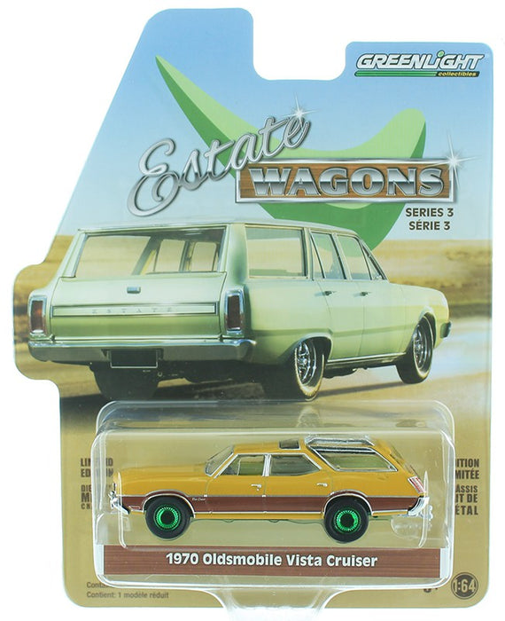 1970 Oldsmobile Vista Cruiser in Nugget Gold Poly - Estate Wagons Series 3 - 1/64  GREEN MACHINE 29950 GR