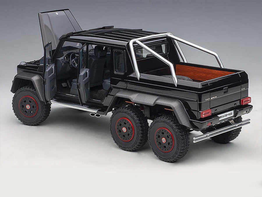 Mercedes G 63 AMG 6x6 2013 Gloss Black - Autoart 1/18 - 76306 - Passion Diecast 