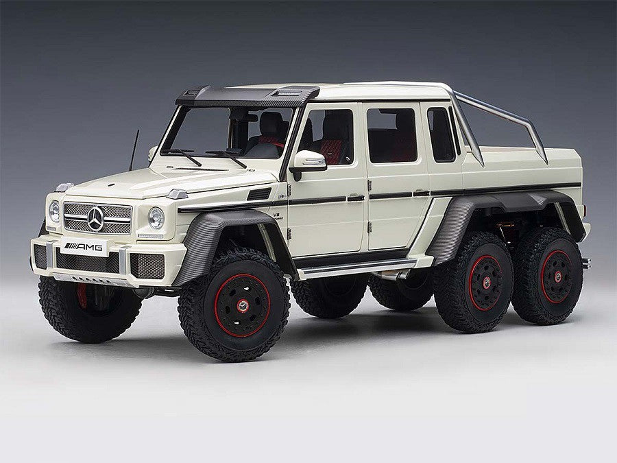 Mercedes G 63 AMG 6x6 2013 Designo Diamond White - Autoart 1/18 - 76307 - Passion Diecast 