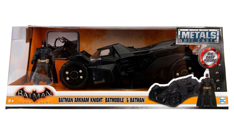Arkham Knight Batmobile  with Batman Figure - Jada 1/24 - 98037  - Passion Diecast