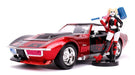 1969 Corvette Stingray with Harley Quinn Figure -  Jada 1/24 - 31196  - Passion Diecast 