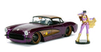 1957 Chevrolet Corvette with Batgirl Figure -  Jada 1/24 - 30457  - Passion Diecast 